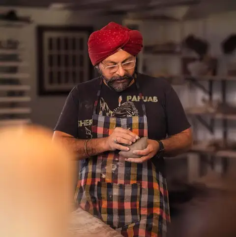 
Manpreeth Singh Nishter, founder of MSN Studio, is a passionate ceramic artist known for creating a vegan, zero-waste, and sustainable studio. With over 30 years of activism experience, he has exhibited internationally and spoken at major ceramic conferences, including NCECA.

